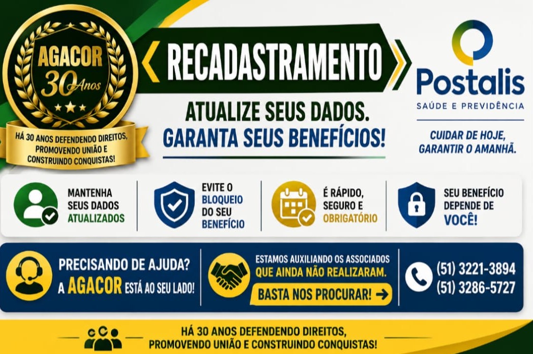 Recadastramento do POSTALIS